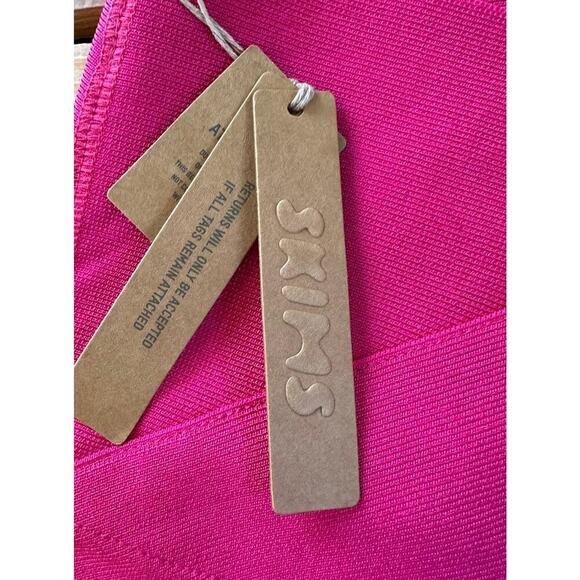 NWT Skims Knit Swim Bandeau Top & Skirt Set Size S/M Women’s Pink - Picture 11 of 15